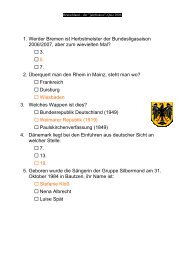 1. Werder Bremen ist Herbstmeister der Bundesligasaison 2006 ...