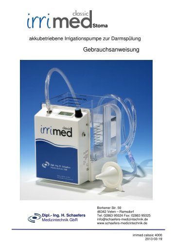irrimed classic 4000 2013-03-19 - Schaefers Medizintechnik