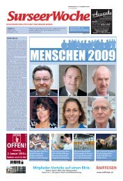 Ausgabe Surseer Woche 31. Dezember 2009 - Neu auf www ...