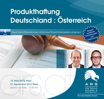 Produkthaftung Deutschland : Österreich