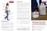 kyBoot Packungsbeilage PDF - kybun AG