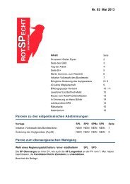 Nr. 02 Mai 2013 Parolen zu den eidgenössischen ... - SP Langenthal