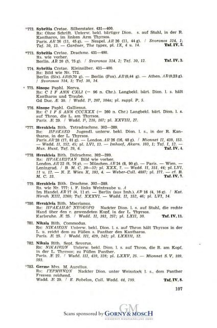 1949 Band I - Bayerische Numismatische Gesellschaft