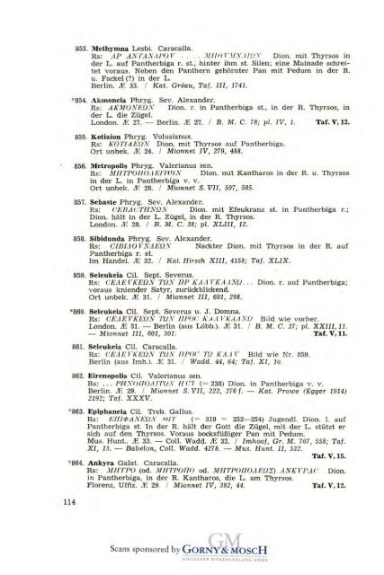 1949 Band I - Bayerische Numismatische Gesellschaft