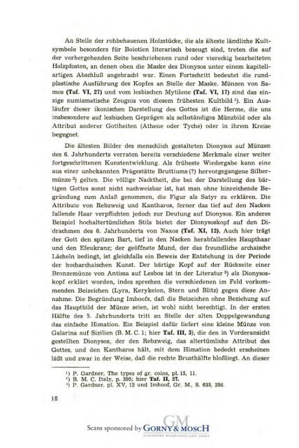 1949 Band I - Bayerische Numismatische Gesellschaft