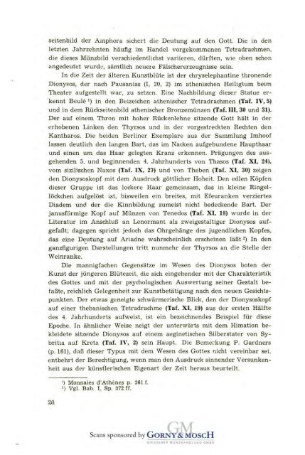 1949 Band I - Bayerische Numismatische Gesellschaft