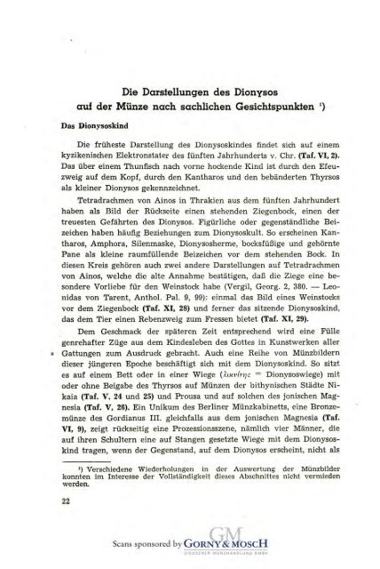 1949 Band I - Bayerische Numismatische Gesellschaft