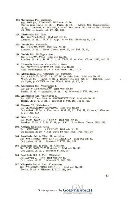 1949 Band I - Bayerische Numismatische Gesellschaft