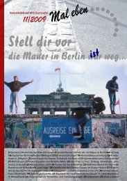 11/2009 Stell dir vor die Mauer in Berlin wär weg... ist - EFG Karlsruhe