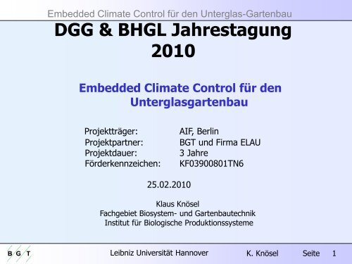 Embedded Climate Control für den Unterglas-Gartenbau