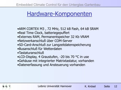 Embedded Climate Control für den Unterglas-Gartenbau