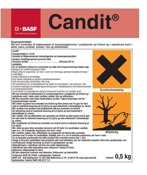 Candit® - BASF A/S