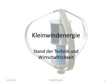 Seminar Photovoltaik und Kleinwindanlagen