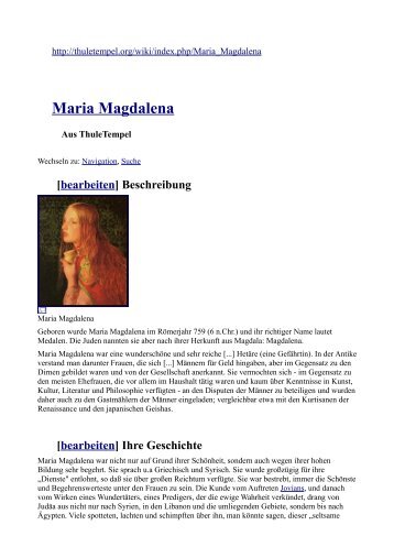 Maria Magdalena - Tingg.eu