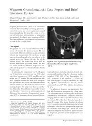 Wegener Granulomatosis: Case Report and Brief Literature Review