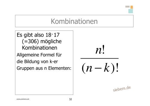 Modul: Stochastik - Siebern