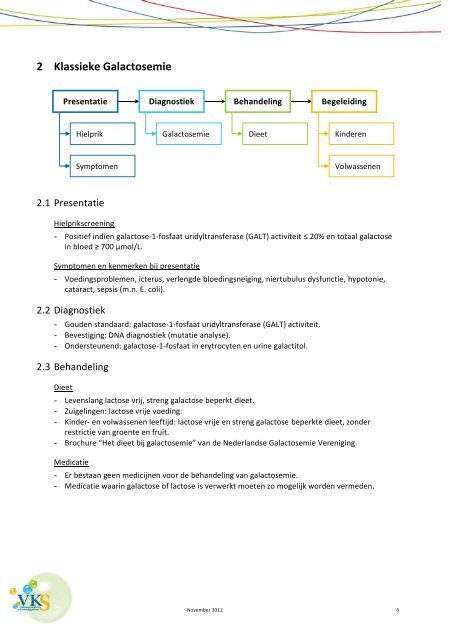 Zorgpad Klassieke Galactosemie - Stofwisselingsziekten