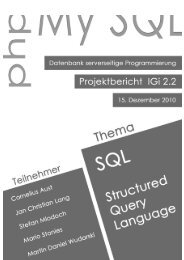 Skript SQL Programmierung