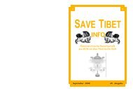 Save Tibet Info September 2008