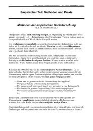 Methoden und Praxis Methoden der empirischen ... - socio5.ch