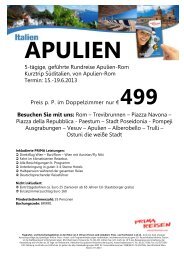 Apulien - PRIMA REISEN GmbH