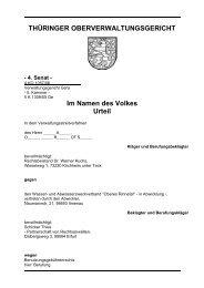 Benutzungsgebührenrecht - Thüringer Oberverwaltungsgericht