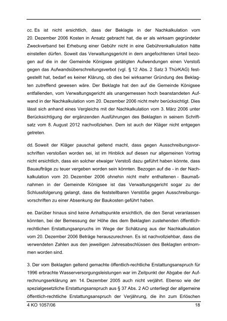 Benutzungsgebührenrecht - Thüringer Oberverwaltungsgericht