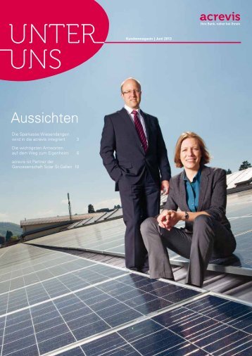 Juni-Ausgabe «Unter uns - Acrevis