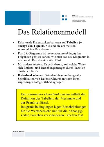 Das Relationenmodell