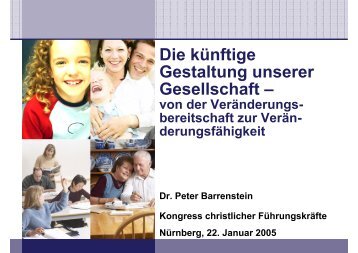 Folien zum Vortrag von Dr. Peter F. Barrenstein - AEU