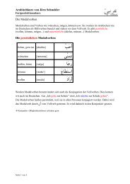 Die Modalverben - Arabisch Online
