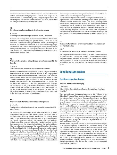 Gerontologie+ Geriatrie - SGG-SSG