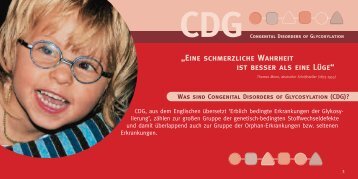 „Eine schmerzliche Wahrheit ist besser als eine Lüge“ - CDG-Syndrom