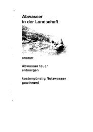 Abwasser in der Landschaft - Ulrich Jochimsen