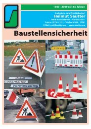 Baustellensicherheit - Industrie- und Städtebedarf Helmut Sautter