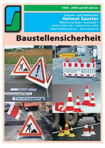 Baustellensicherheit - Industrie- und Städtebedarf Helmut Sautter