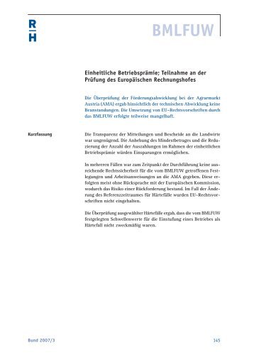 BMLFUW - Der Rechnungshof
