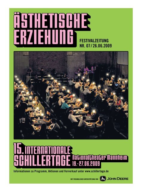 festivalzeitung nr. 07 / 26.06.2009 - 17. Internationale Schillertage