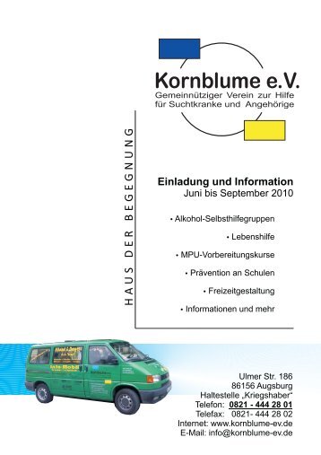 Info-Heft Juni bis September 2010 - Kornblume eV