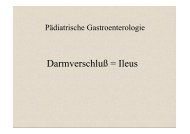 Darmverschluß = Ileus