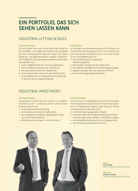 industrial services transaktionsberatung und vermittlung