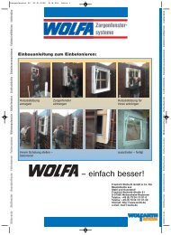 Zargenfenster ZO - Friedrich Wolfarth GmbH & Co. KG