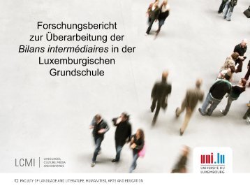 Forschungsbericht zur Überarbeitung der Bilans intermédiaires in ...