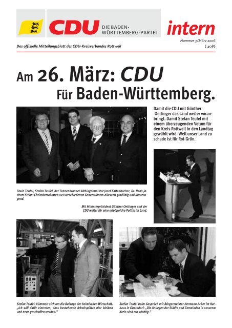 Am 26. März: CDU - Neue Internetpräsenz auf sunmix.de