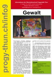 Nr 9 / Juli 2007 / Gewalt - OS Progymatte Thun