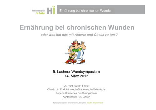 Ernährung bei chronischen Wunden - Spital Lachen