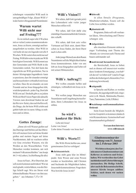 Kirchliche-Sammlung 2002 - Kirchliche Sammlung um Bibel und ...