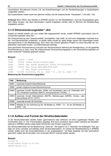 Handbuch SPRING 4 PDF-Druckversion - delta h