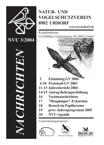 NVU Mitteilungsblatt 3/2004 (PDF-Dokument, 570 kb) - und ...