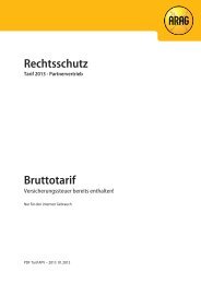 3.0 MB PDF Tarif 2013 (APV) - beim ARAG Partnervertrieb